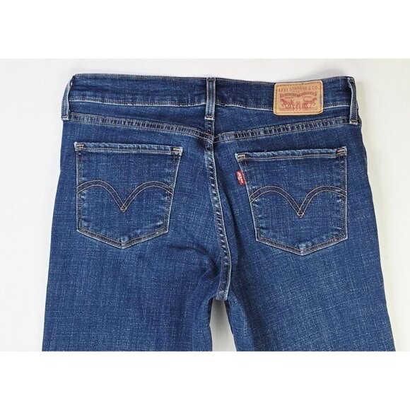 Levi's 28X30 Size 6M Womens Classic Straight Blue Denim 5 Pocket Logo Tag Jeans - Picture 12 of 14